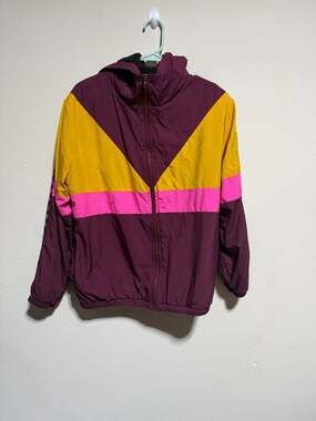 Victoria's Secret PINK Colorblock Sherpa Lined Windbreaker Jacket XS/S